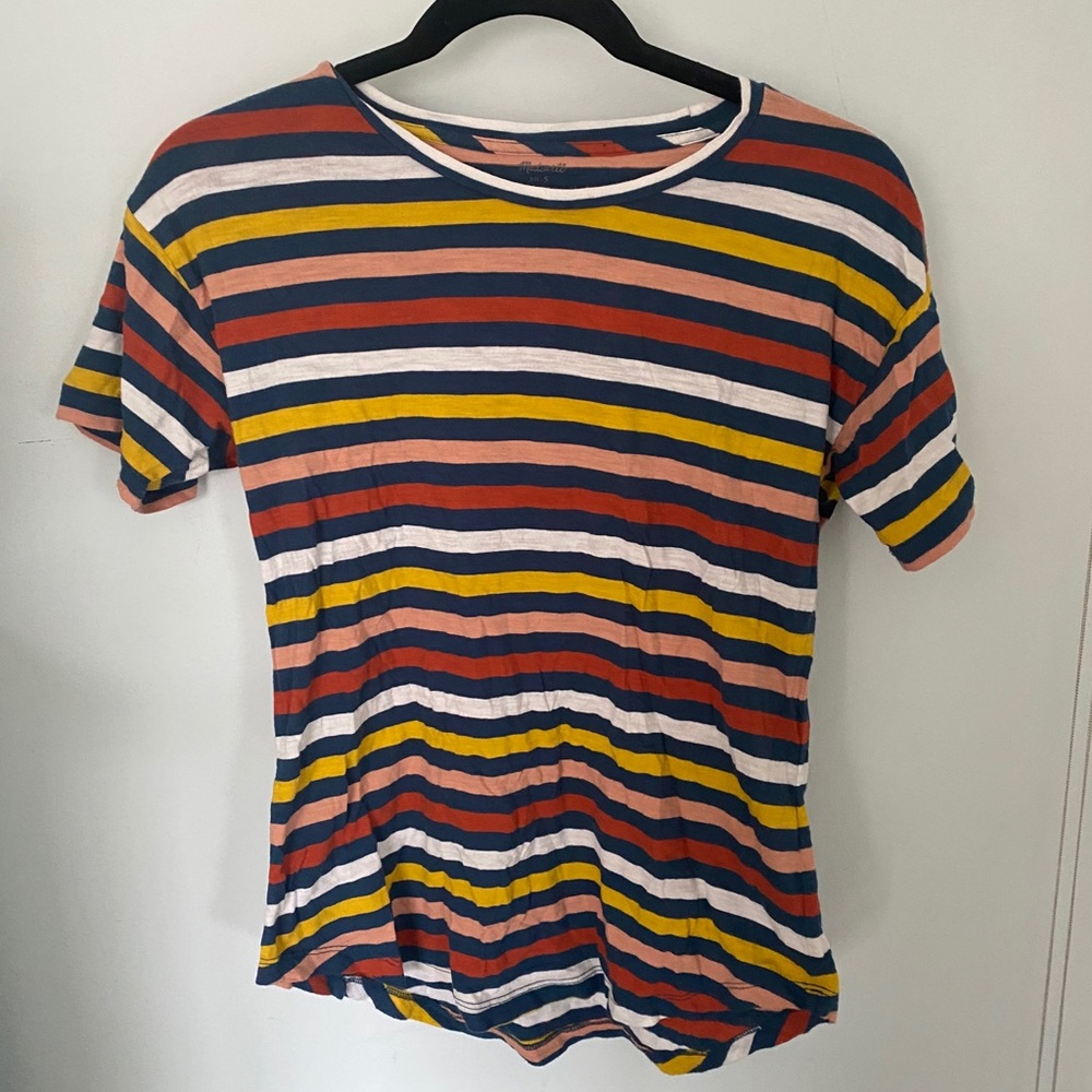 Madewell Colorful Striped T-Shirt